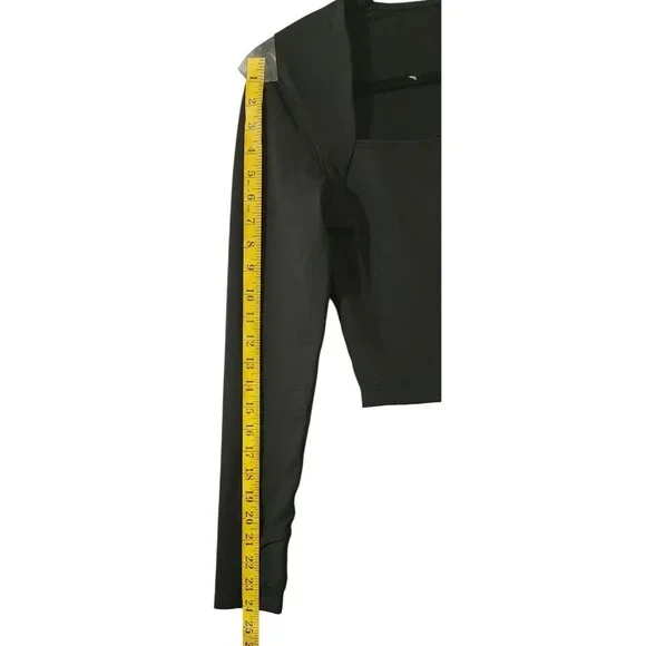 Set Of 3 Baleaf Long Sleeve Square Neck Crop Tops Black & Gray Womens Size S - Picture 15 of 15